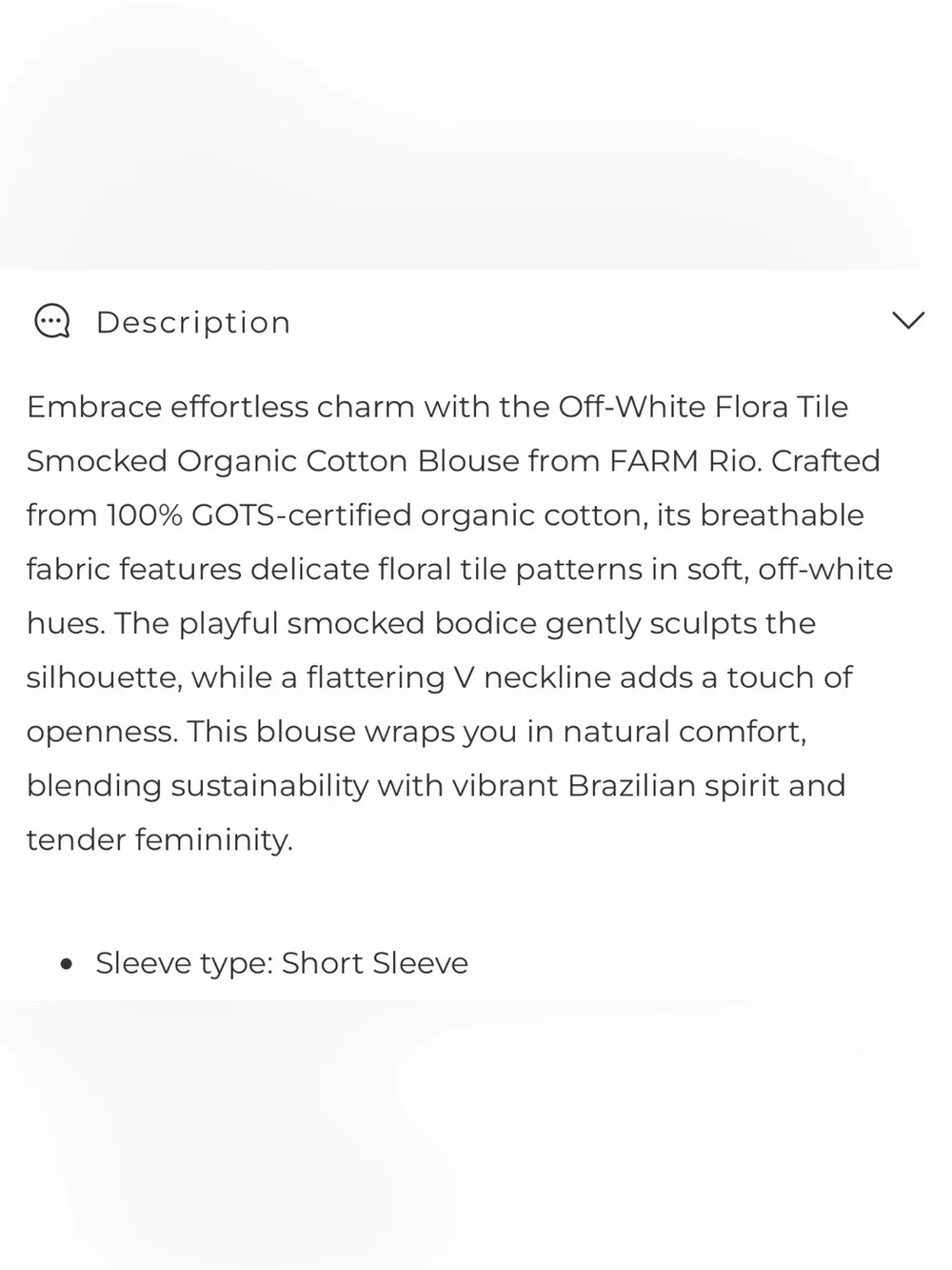 FARM Rio smocked waist
